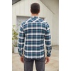image:imageCOOFANDY Mens Flannel Shirts Long Sleeve Plaid Button Down Shirt Casual Cotton Shirt with PocketPlaid Whitegreen