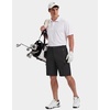 image:imageCOOFANDY Mens Hiking 9 Cargo Shorts Lightweight Outdoor Shorts Quick Dry Golf Camping Casual Fishing with 5 Zipper PocketsBlack
