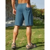 image:imageCOOFANDY Mens Hiking 9 Cargo Shorts Lightweight Outdoor Shorts Quick Dry Golf Camping Casual Fishing with 5 Zipper PocketsBlue