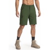 image:imageCOOFANDY Mens Hiking 9 Cargo Shorts Lightweight Outdoor Shorts Quick Dry Golf Camping Casual Fishing with 5 Zipper PocketsGreen