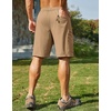 image:imageCOOFANDY Mens Hiking 9 Cargo Shorts Lightweight Outdoor Shorts Quick Dry Golf Camping Casual Fishing with 5 Zipper PocketsKhaki