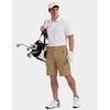 image:imageCOOFANDY Mens Hiking 9 Cargo Shorts Lightweight Outdoor Shorts Quick Dry Golf Camping Casual Fishing with 5 Zipper PocketsKhaki