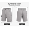 image:imageCOOFANDY Mens Hiking 9 Cargo Shorts Lightweight Outdoor Shorts Quick Dry Golf Camping Casual Fishing with 5 Zipper PocketsLight Grey