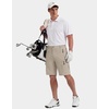 image:imageCOOFANDY Mens Hiking 9 Cargo Shorts Lightweight Outdoor Shorts Quick Dry Golf Camping Casual Fishing with 5 Zipper PocketsLight Khaki