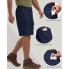 image:imageCOOFANDY Mens Hiking 9 Cargo Shorts Lightweight Outdoor Shorts Quick Dry Golf Camping Casual Fishing with 5 Zipper PocketsNavy Blue