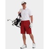 image:imageCOOFANDY Mens Hiking 9 Cargo Shorts Lightweight Outdoor Shorts Quick Dry Golf Camping Casual Fishing with 5 Zipper PocketsRed