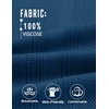 image:imageCOOFANDY Mens Knit Polo Shirts V Neck Textured Polo Shirts Short Sleeve Breathable Polo Casual Collared T Shirt Fashion TopsDemin Blue
