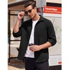 image:imageCOOFANDY Mens Lightweight Button Down Shirt Jacket Casual Shacket Overshirt Black