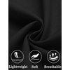 image:imageCOOFANDY Mens Linen Shorts Casual Beach Shorts 9 inch Inseam Elastic Waist Drawstring Summer ShortsBlack