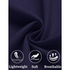 image:imageCOOFANDY Mens Linen Shorts Casual Beach Shorts 9 inch Inseam Elastic Waist Drawstring Summer ShortsNavy