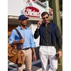 image:imageCOOFANDY Mens Long Sleeve Button Down Shirt Casual Untucked Shirts for Men Oxford Dress ShirtsBlack