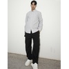 image:imageCOOFANDY Mens Long Sleeve Button Down Shirt Casual Untucked Shirts for Men Oxford Dress ShirtsLight Gray