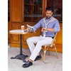 image:imageCOOFANDY Mens Long Sleeve Button Down Shirt Casual Untucked Shirts for Men Oxford Dress ShirtsRoyal Blue