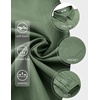 image:imageCOOFANDY Mens Long Sleeve Button Down Shirt Wrinkle Free Untucked Dress Shirt Casual Denim ShirtArmy Green