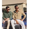 image:imageCOOFANDY Mens Long Sleeve Button Down Shirt Wrinkle Free Untucked Dress Shirt Casual Denim ShirtArmy Green