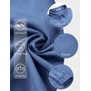 image:imageCOOFANDY Mens Long Sleeve Button Down Shirt Wrinkle Free Untucked Dress Shirt Casual Denim ShirtBlue