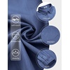 image:imageCOOFANDY Mens Long Sleeve Button Down Shirt Wrinkle Free Untucked Dress Shirt Casual Denim ShirtDeep Blue