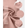 image:imageCOOFANDY Mens Long Sleeve Button Down Shirt Wrinkle Free Untucked Dress Shirt Casual Denim ShirtDusty Pink