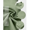image:imageCOOFANDY Mens Long Sleeve Button Down Shirt Wrinkle Free Untucked Dress Shirt Casual Denim ShirtLight Green