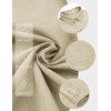 image:imageCOOFANDY Mens Long Sleeve Button Down Shirt Wrinkle Free Untucked Dress Shirt Casual Denim ShirtLight Khaki