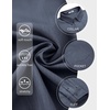 image:imageCOOFANDY Mens Long Sleeve Button Down Shirt Wrinkle Free Untucked Dress Shirt Casual Denim ShirtNavy Blue
