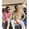 image:imageCOOFANDY Mens Long Sleeve Button Down Shirt Wrinkle Free Untucked Dress Shirt Casual Denim ShirtPurple Red