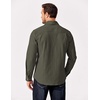image:imageCOOFANDY Mens Long Sleeve Button Up Shirt Jacket with Flap PocketsArmy Green