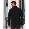 image:imageCOOFANDY Mens Long Sleeve Wrinkle Free Shirts Casual Button Down Stretch Dress Shirt with PocketBlack