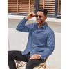 image:imageCOOFANDY Mens Long Sleeve Wrinkle Free Shirts Casual Button Down Stretch Dress Shirt with PocketBlue