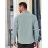 image:imageCOOFANDY Mens Long Sleeve Wrinkle Free Shirts Casual Button Down Stretch Dress Shirt with PocketLight Blue
