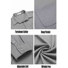 image:imageCOOFANDY Mens Long Sleeve Wrinkle Free Shirts Casual Button Down Stretch Dress Shirt with PocketLight Grey