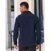 image:imageCOOFANDY Mens Long Sleeve Wrinkle Free Shirts Casual Button Down Stretch Dress Shirt with PocketNavy Blue