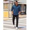 image:imageCOOFANDY Mens Long Sleeve Wrinkle Free Shirts Casual Button Down Stretch Dress Shirt with PocketSky Blue