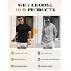image:imageCOOFANDY Mens Mock Turtleneck Sweater Short Sleeve Slim Fit Turtle Neck Sweaters Casual Basic Tee Ribbed Knit Pullover Tops2 PackblackBlack