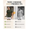 image:imageCOOFANDY Mens Mock Turtleneck Sweater Short Sleeve Slim Fit Turtle Neck Sweaters Casual Basic Tee Ribbed Knit Pullover TopsArmy Green