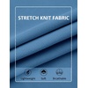 image:imageCOOFANDY Mens Mock Turtleneck Sweater Short Sleeve Slim Fit Turtle Neck Sweaters Casual Basic Tee Ribbed Knit Pullover TopsBlue
