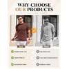 image:imageCOOFANDY Mens Mock Turtleneck Sweater Short Sleeve Slim Fit Turtle Neck Sweaters Casual Basic Tee Ribbed Knit Pullover TopsBrown