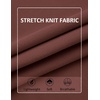 image:imageCOOFANDY Mens Mock Turtleneck Sweater Short Sleeve Slim Fit Turtle Neck Sweaters Casual Basic Tee Ribbed Knit Pullover TopsBrown