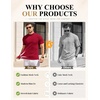 image:imageCOOFANDY Mens Mock Turtleneck Sweater Short Sleeve Slim Fit Turtle Neck Sweaters Casual Basic Tee Ribbed Knit Pullover TopsDark Red