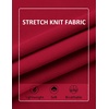image:imageCOOFANDY Mens Mock Turtleneck Sweater Short Sleeve Slim Fit Turtle Neck Sweaters Casual Basic Tee Ribbed Knit Pullover TopsDark Red