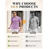 image:imageCOOFANDY Mens Mock Turtleneck Sweater Short Sleeve Slim Fit Turtle Neck Sweaters Casual Basic Tee Ribbed Knit Pullover TopsPurple