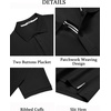 image:imageCOOFANDY Mens Polo Shirts Short Sleeve Cotton Pique Casual Button T Shirts Classic Fit Collared Golf ShirtsBlack