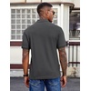 image:imageCOOFANDY Mens Polo Shirts Short Sleeve Cotton Pique Casual Button T Shirts Classic Fit Collared Golf ShirtsDark Gray