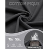 image:imageCOOFANDY Mens Polo Shirts Short Sleeve Cotton Pique Casual Button T Shirts Classic Fit Collared Golf ShirtsDark Gray