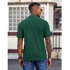 image:imageCOOFANDY Mens Polo Shirts Short Sleeve Cotton Pique Casual Button T Shirts Classic Fit Collared Golf ShirtsGreen