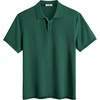 image:imageCOOFANDY Mens Polo Shirts Short Sleeve Cotton Pique Casual Button T Shirts Classic Fit Collared Golf ShirtsGreen