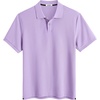 image:imageCOOFANDY Mens Polo Shirts Short Sleeve Cotton Pique Casual Button T Shirts Classic Fit Collared Golf ShirtsLight Purple