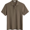 image:imageCOOFANDY Mens Polo Shirts Short Sleeve Cotton Pique Casual Button T Shirts Classic Fit Collared Golf ShirtsOlive Green