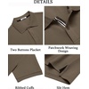image:imageCOOFANDY Mens Polo Shirts Short Sleeve Cotton Pique Casual Button T Shirts Classic Fit Collared Golf ShirtsOlive Green