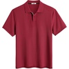 image:imageCOOFANDY Mens Polo Shirts Short Sleeve Cotton Pique Casual Button T Shirts Classic Fit Collared Golf ShirtsRed